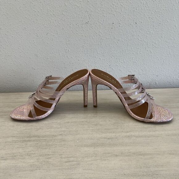 Kurt Geiger PIERRA VINYL MULE Pale Pink US 6 EUR 36 Party Heels - Picture 6 of 15
